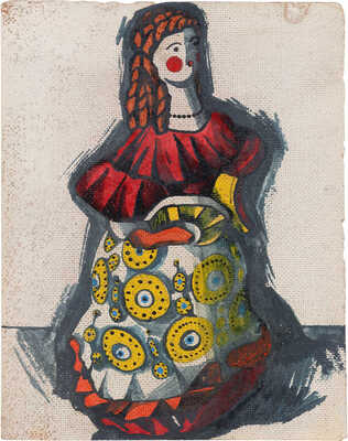 Дейнеко Ольга Константиновна. Четыре эскиза дымковской игрушки: